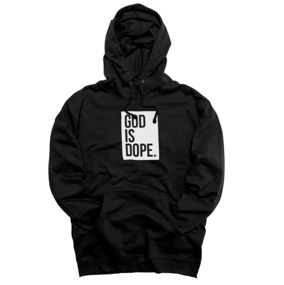 God Is Dope Other - God Is Dope logo black hoodie